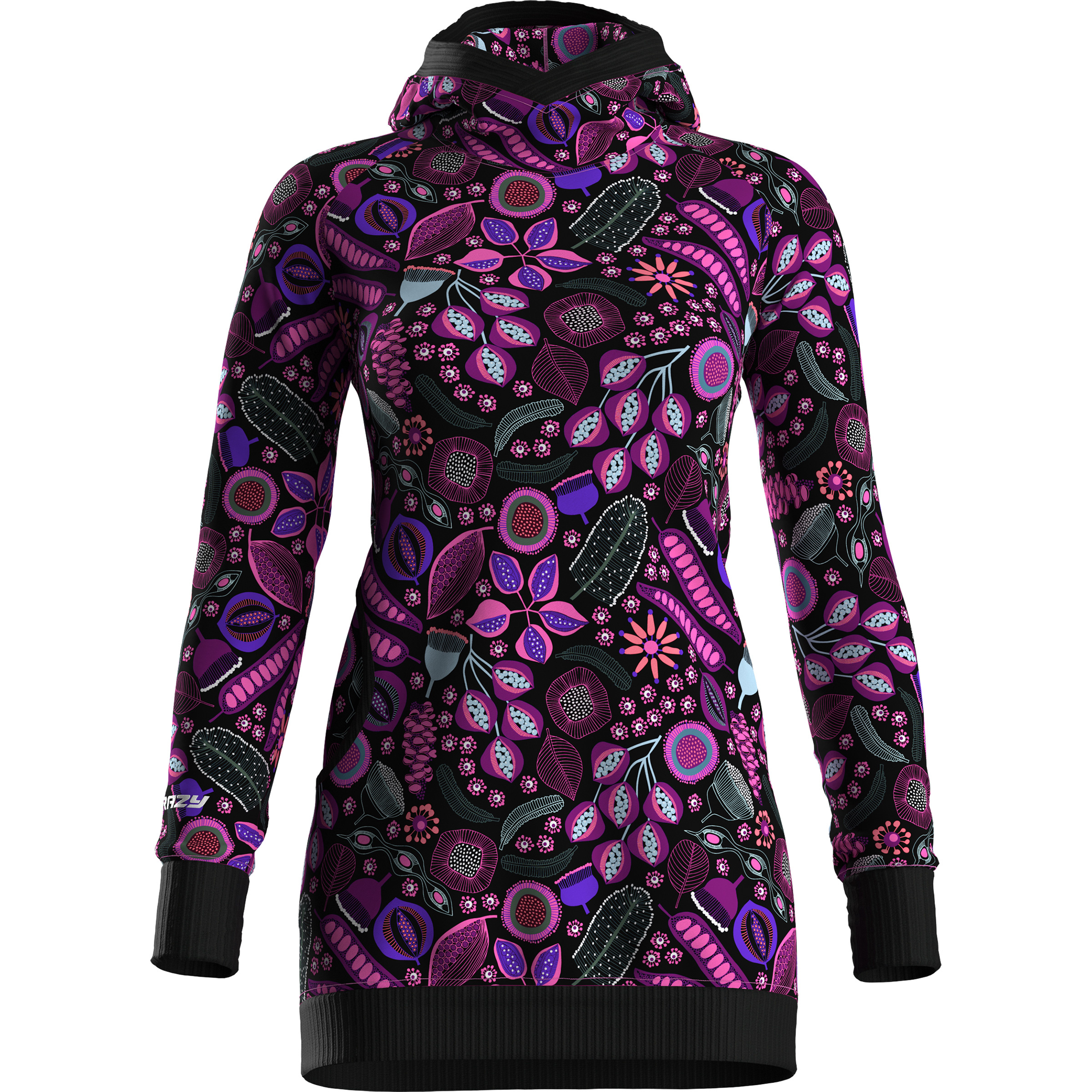 Crazy Spritz Kleid Damen Kleider lila Größe S Lifestyle Schnell trocknend