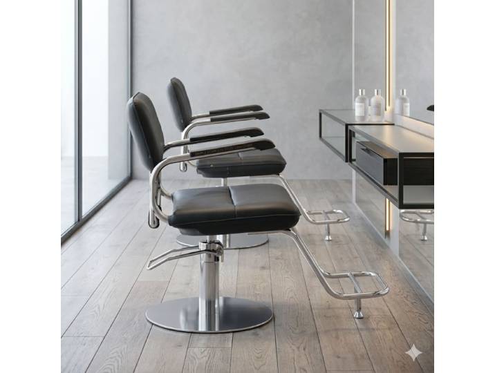 Chaise de Barbier Moderne et Confortable, Luxe et Tendance, Design Esthétique, Mobilier Commercial