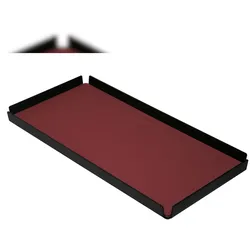Stil Casa Stil Haus, set 6 Tabletts für Hotel-Zimmer, Innenraum aus Polyurethan gepaart, 35x17 cm, Farbe bordeaux.