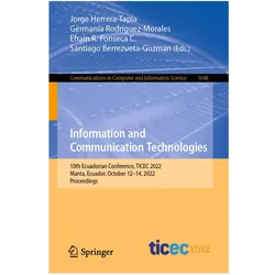 Information and Communication Technologies, Fachbücher von Efraín R. Fonseca C., Santiago Berrezueta-Guzman, Jorge Herrera-Tapia, Germania Rodriguez-Morales, Efr Fonseca C