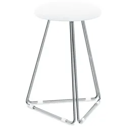 Basic Hocker Weiß matt