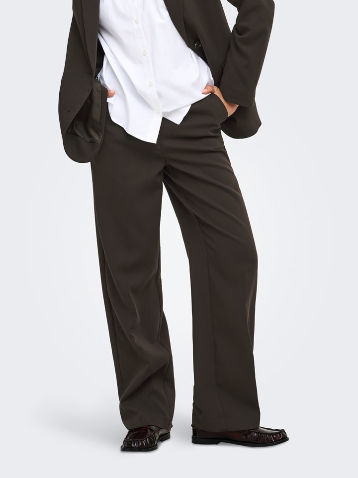 JDY Hose "Viv" in Dunkelbraun - XL/L32
