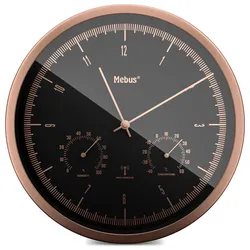 Mebus 19778 Funkwanduhr mit Thermo-Hygrometer