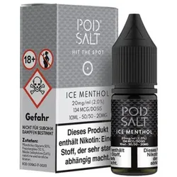 Ice Menthol 10ml NicSalt Liquid by Pod Salt 20mg