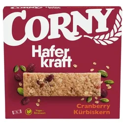 Corny Hafer-Riegel »Haferkraft Cranberry Kürbiskern« 4 Stück rot