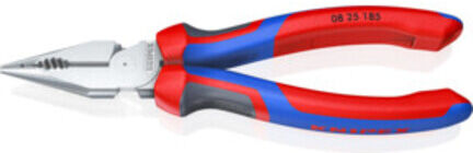 KNIPEX Pince combinée fine chromée avec poignées multicomposants 185 mm (08 25 185)