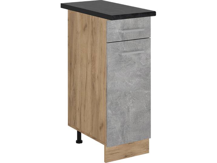 Küchenunterschrank Vicco R-Line Beton 30 cm , AP Anthrazit, Model 53506