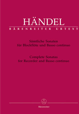Bärenreiter Händel Sämtliche Sonaten Flöte