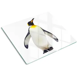 GLASPLATTE 60x52 cm Pinguin
