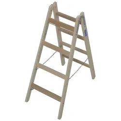 Krause STABILO Sprossen-DoppelLeiter (Holz) 2x4 Sprossen