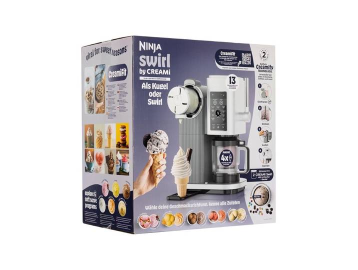 Ninja Eismaschine CREAMi Scoop & Swirl 13-in-1 Softeis & Eismaschine NC701EU