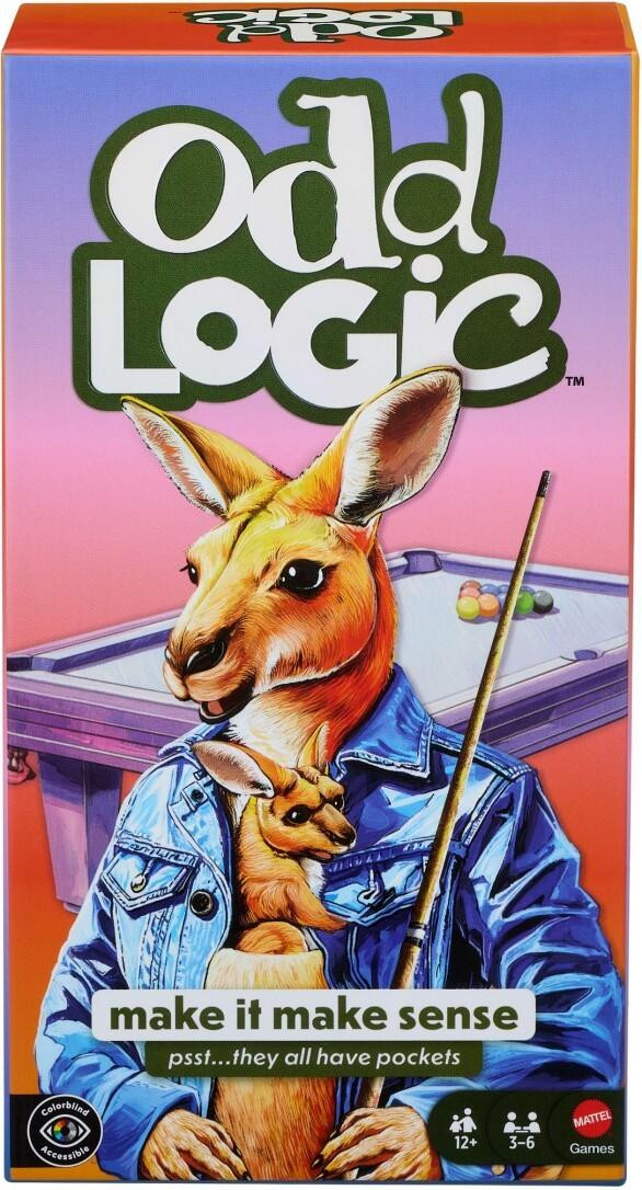 Mattel Games Odd Logic Family Party Game voor kinderen van 6 tot 8 jaar
