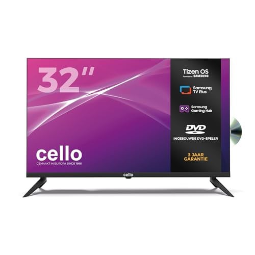 Cello 32-inch Smart LED TV met DVD-speler en Tizen OS
