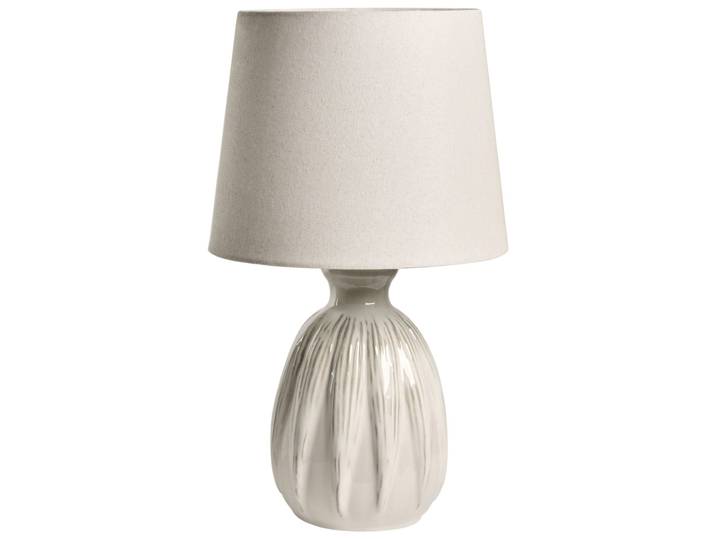 Lampe à poser céramique beige clair