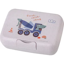koziol Lunchbox mit Trennschale CAndy L Trucks - grau