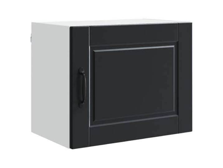 GPWERSDF Wandschrank Porto Schwarz 50 x 31 x 40 cm Holzwerkstoff Wandmontiert, Viel Stauraum, Robust, Moderne Küche, Einfache Reinigung