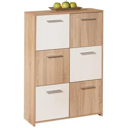 Highboard Egadi Weiß/Eiche