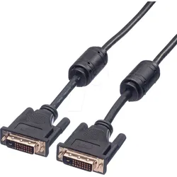 ROLINE 11045521 - DVI Monitor Kabel DVI 24+1 Stecker, Dual Link, 1 m