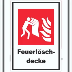 HB-Druck Feuerlöschdecke Aufkleber A7 (74x105mm)