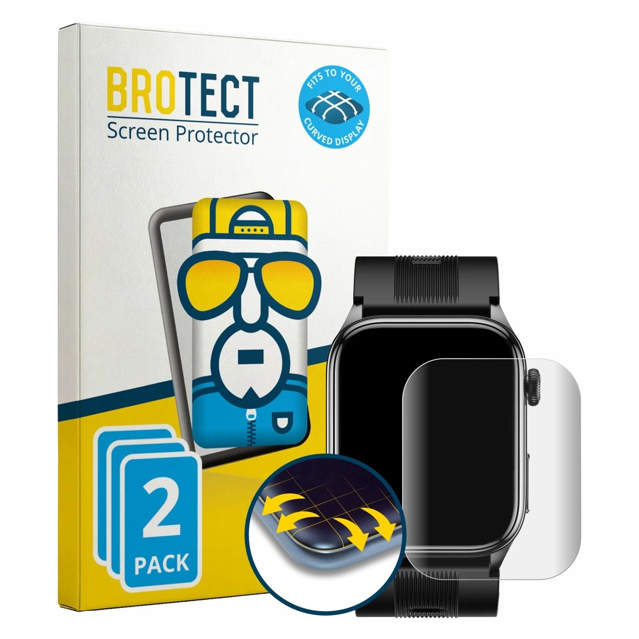 Brotect Fullscreen für Knauermann Pro 4 AIR (rechteckig) Schutzfolie Displayschutz Folie Klar Transparent (5163255)