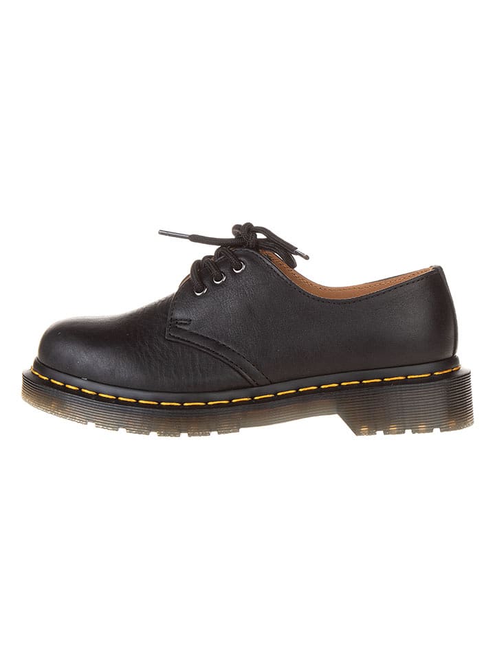 Dr. Martens Leder-Schnürschuhe in Schwarz - 44