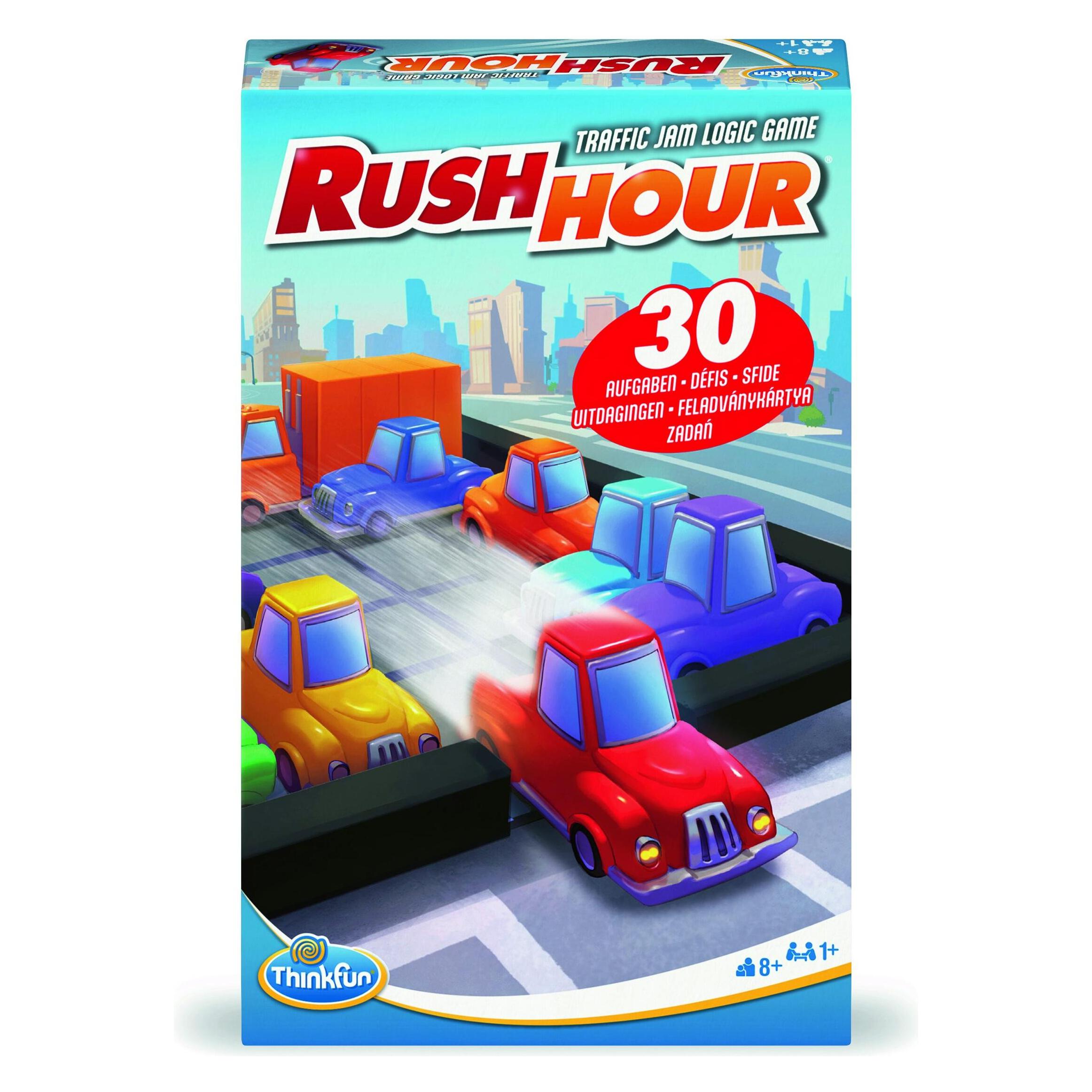 Ravensburger ThinkFun - Rush Hour Mitbringspiel (Deutsch, Französisch, Italienisch, Niederländisch, Polnisch, Ungarisch, 1 - 4 Spieler) (00.076.642)