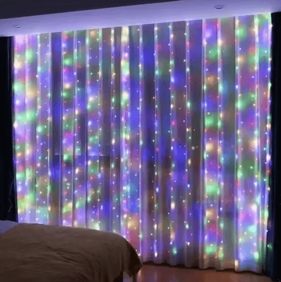 Inspire Curations Remote Control USB LED Curtain Fairy Lights color 3mx3m