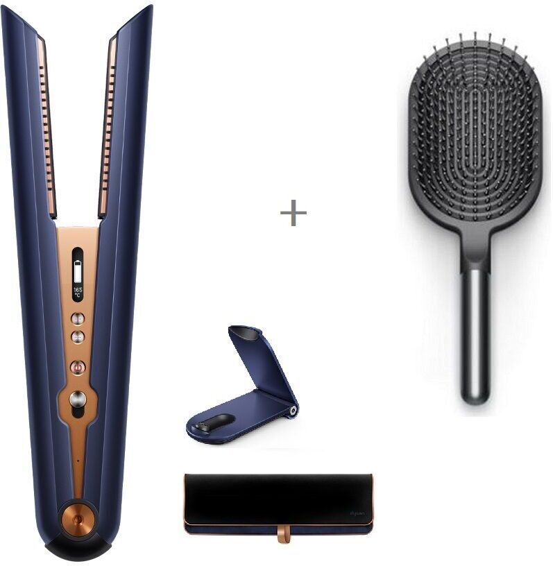 Bundle Dyson Corrale™ Haarglätter + gratis Paddelbürste   nachtblau/kupfer - Refurbished