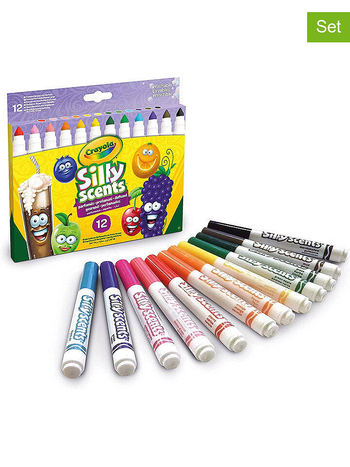 Crayola 12er-Set: Filzstifte "Silly Scents" - ab 3 Jahren - onesize