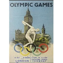 POSTER Olympische Spiele London A4 Rahmenlos