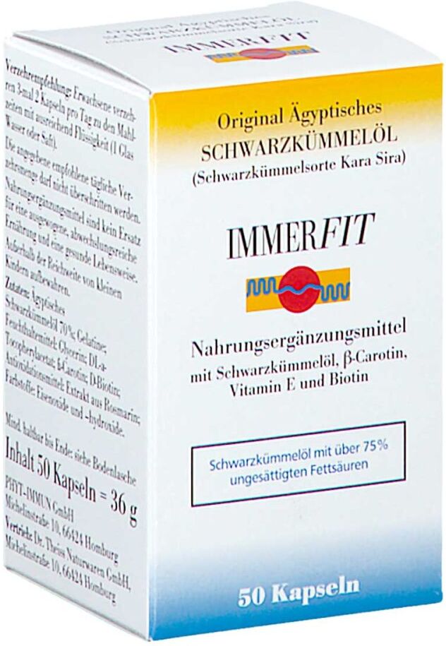 Schwarzkümmelöl Immerfit Kapseln