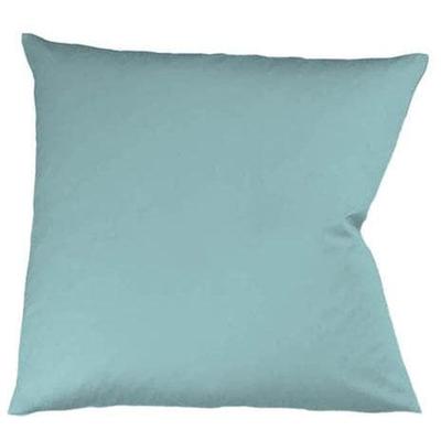 Kissenbezug FLEURESSE "Colours Mako Satin, 100% Baumwolle, mit Reißverschluss", blau (aqua), B:40cm L:40cm, Mako-Satin, Mako-Satin, Kissenbezüge, Kissenbezug, Mako Satin, glänzend, glatt, Premium Qualität
