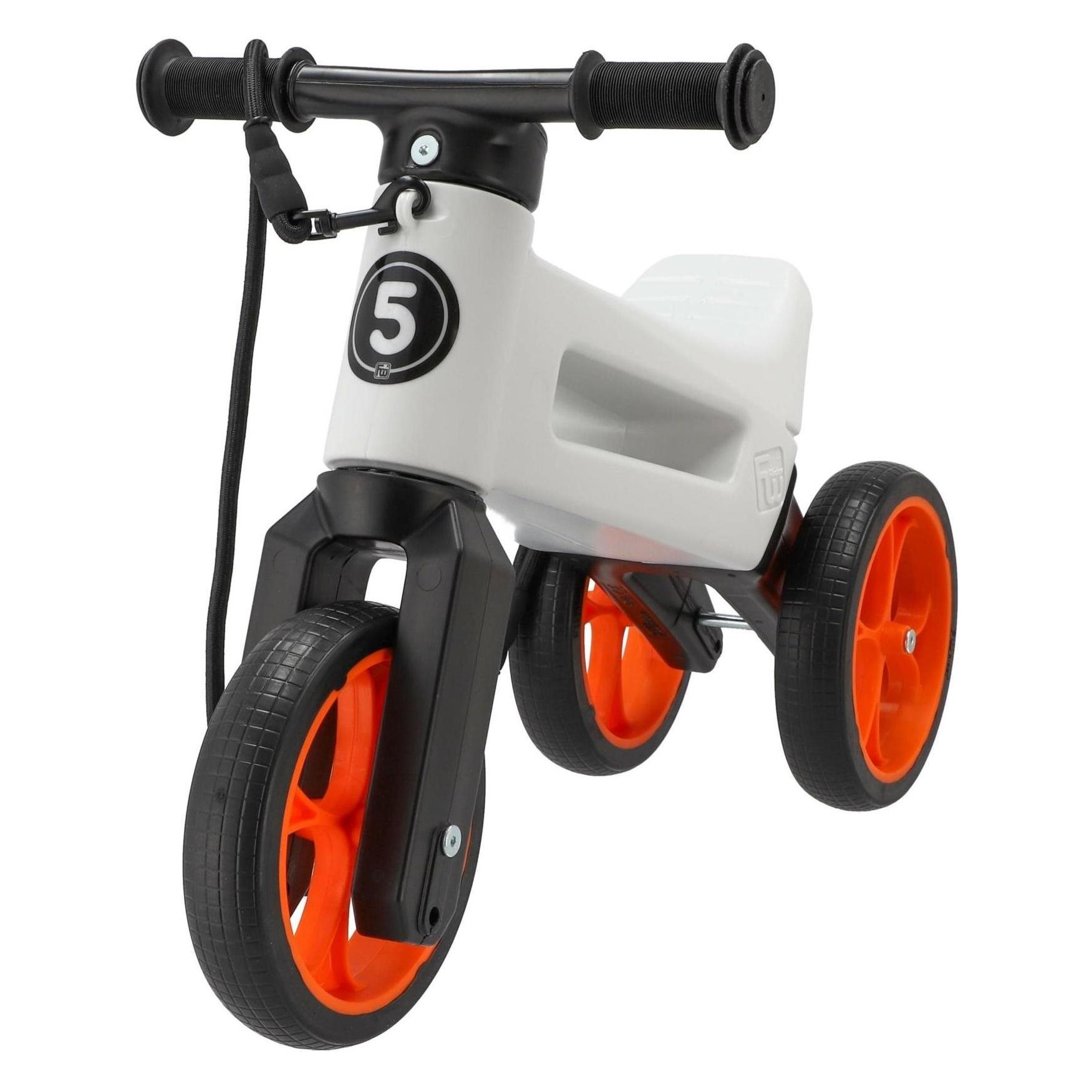 Funny Wheels Odrážedlo Rider SuperSport bílo-oranžová, v krabici / 2v1 / nosnost 25 kg / 18m+ (8595557514473)