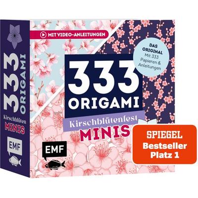 333 Origami Minis – Kirschblütenfest – Dein dekorativer Wendeblock zum kreativen Falten & Notieren, Taschenbuch von , Edition Michael Fischer / EMF