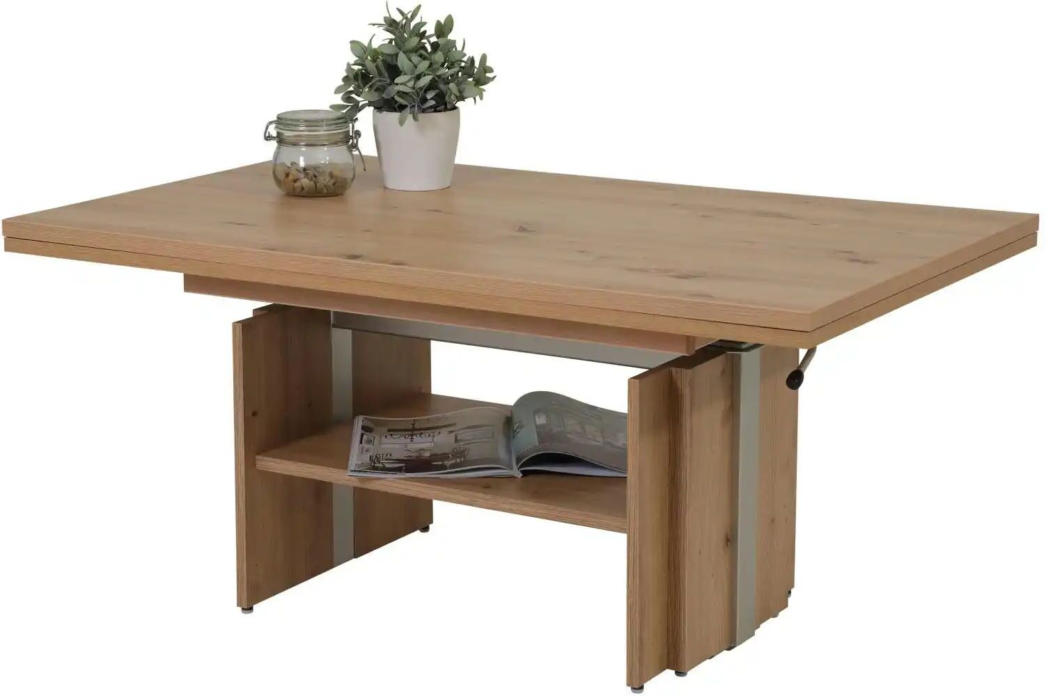 Höffner Funktionscouchtisch  Pantelleria ¦ holzfarben ¦ Maße (cm): B: 68 H: 69