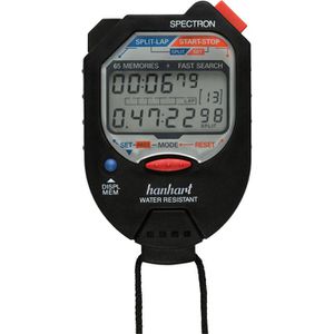 Hanhart Stoppuhr Spectron, 65 Speicher, für Industrie und Labor, wasserdicht