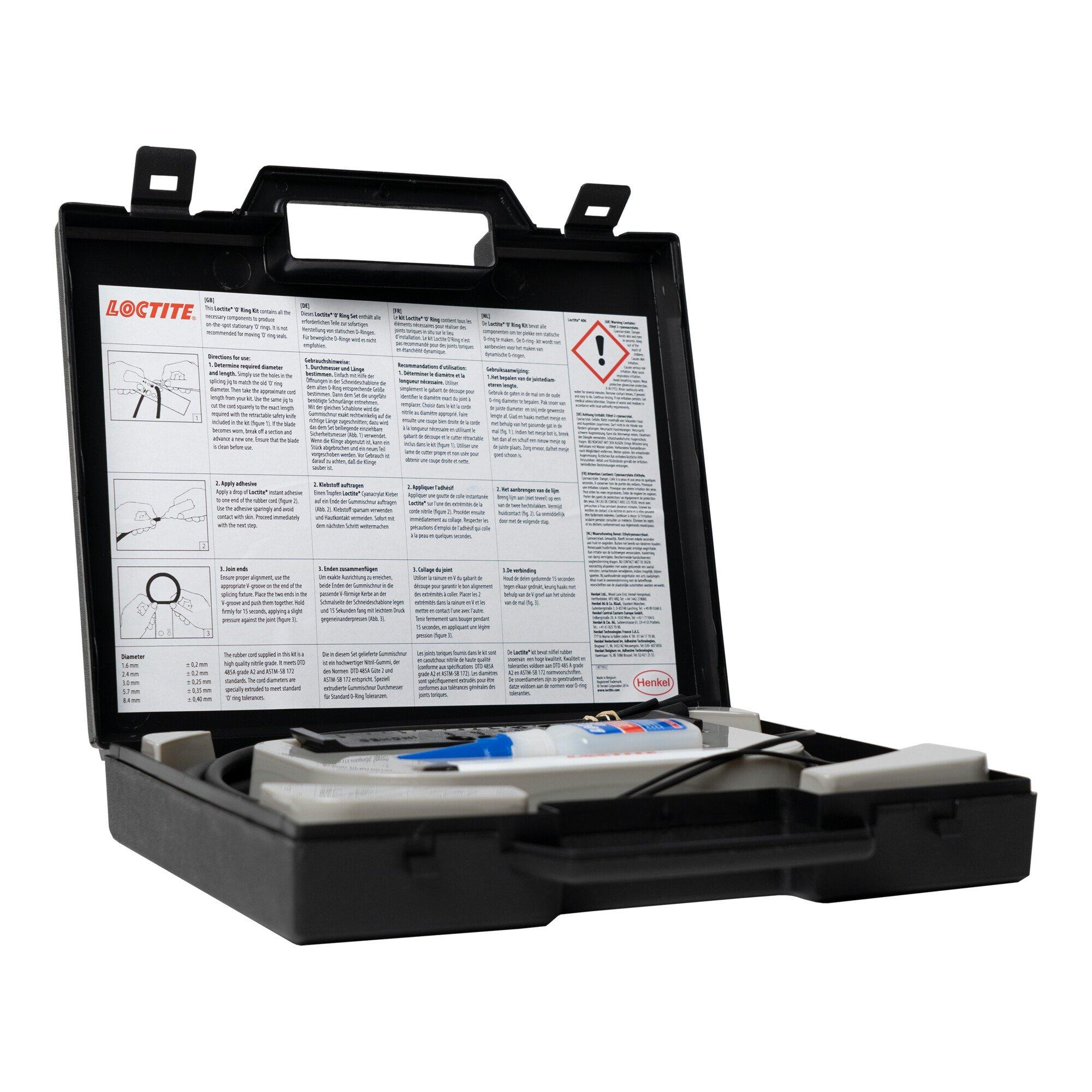 Loctite Typ 406 Sofortklebstoff Kunststoffe und Elastomere niedrige Viskosität Set (797226)