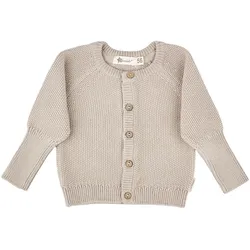 Sterntaler Safari Strickjacke mit Mitwachsbündchen, beige, 86