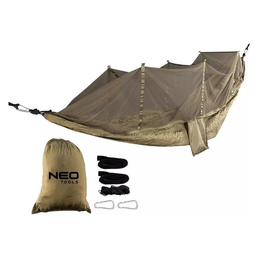 Neo Tools Hängematte mit Moskitonetz (200 kg) (63-123)