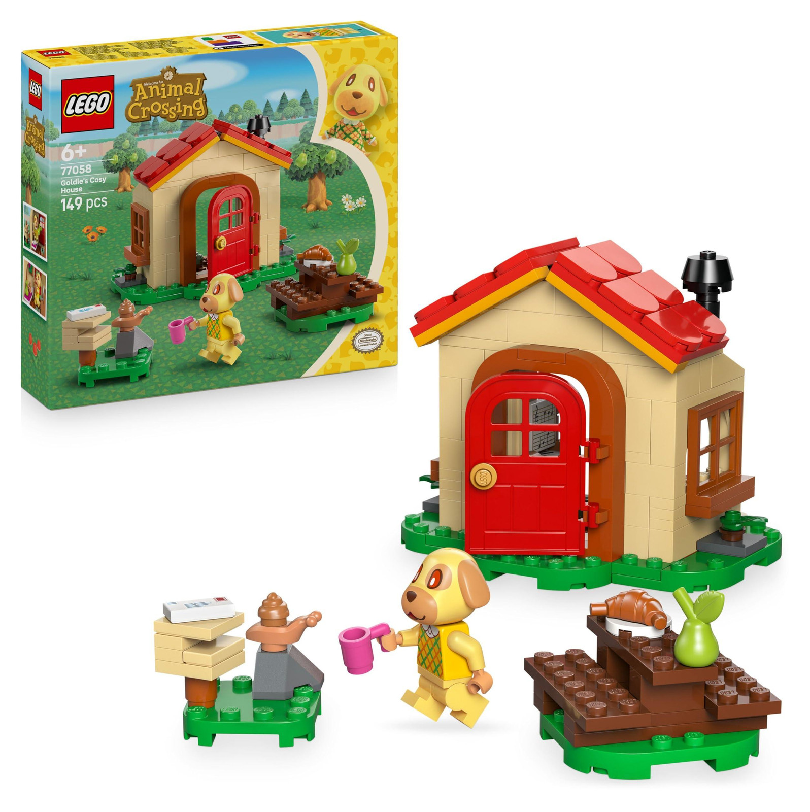 LEGO Animal Crossing 77058 Mirza's Cozy House Speelgoed voor kinderen vanaf 6 jaar