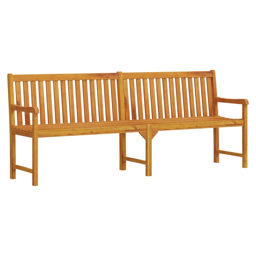 Gartenbank 220 cm Massivholz Akazie