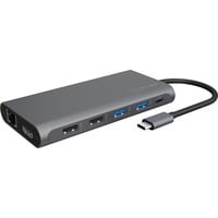 IB-DK4050-CPD, Dockingstation anthrazit, USB-C, HDMI, DisplayPort