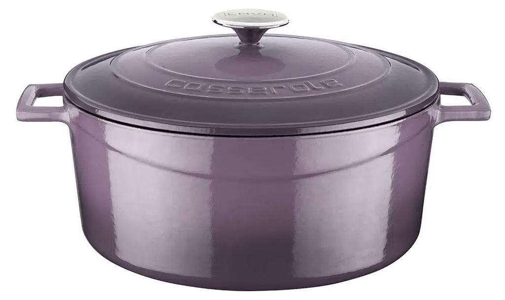 Lava braadpan van gietijzer, 28 cm, 6,71 liter, Violet