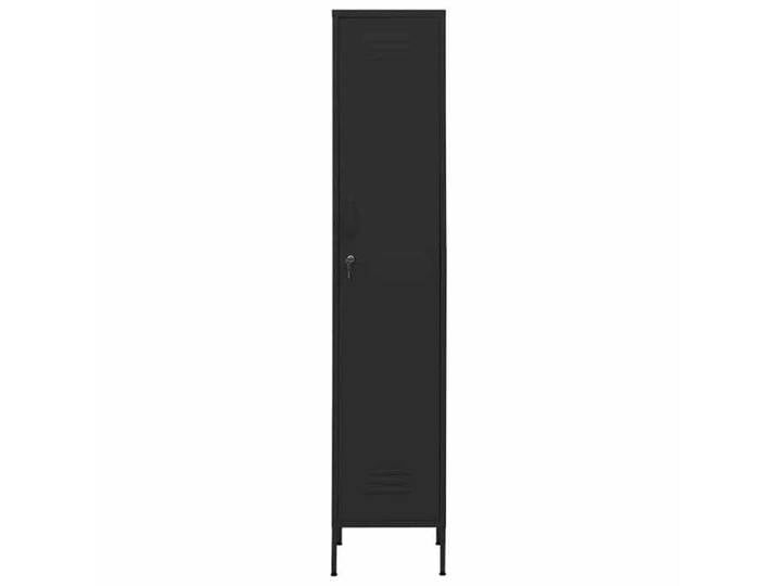(23423)NEUF Armoire à casiers Moderne - Vestiaire Noir 35x46x180cm Acier - organisateur de rangement livres fichiers