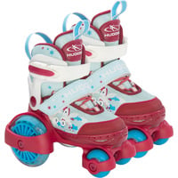 Rollschuh My First Quad LED Gr. 26-29, Rollschuhe rot/hellblau, mit LED-Beleuchtung