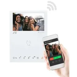 Comelit 6742W Innenstation Video, Mini HF, Wifi, weiss, VIP