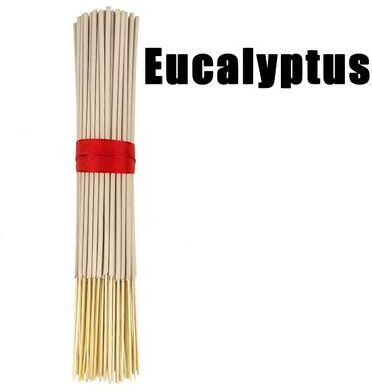 Inspire Daily Merch Handmade Bamboo Stick Incense, Clean Less Powder, Mixed Flower And Grass Fragrance, Long Lasting Scent For Home eucalyptus 24pcs