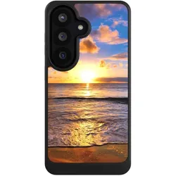 Nivocase Hülle für Samsung Galaxy S26 Handyhülle NIVOcore Case Schwarz Meer Sonnenuntergang Strand (Samsung Galaxy S26), Smartphone Hülle, Schwarz