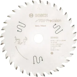 Bosch Kreissägeblatt Top Precision Best for Wood, 165 x 20 x 1,8mm, 32 Zähne - 2608642386