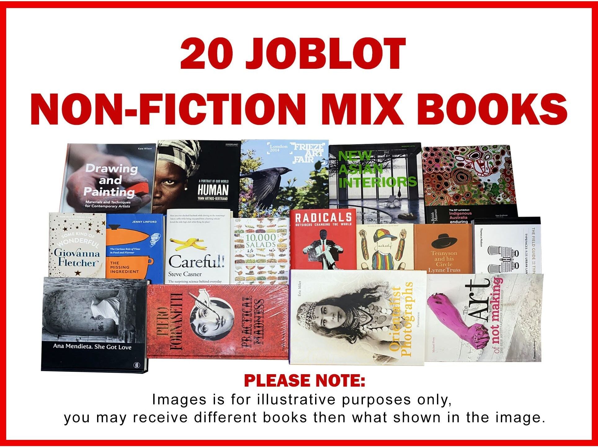 Various Joblot Wholesale of 20 Non-Fiction Books Collection Set Self-Help, Health, Biography, Cooking, Business, Craft,  Hobbies and more